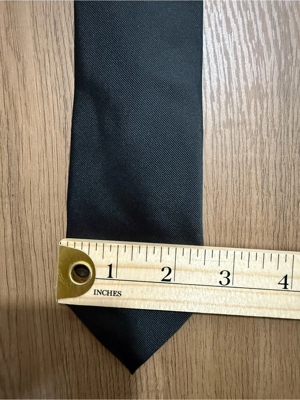 Chaps Black Kids Solid Neck Clip Tie